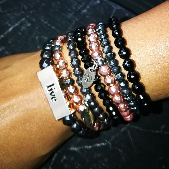 Saint Shadle Jewelry - Handmade: Live, Love, Laugh, Dream gem bracelet